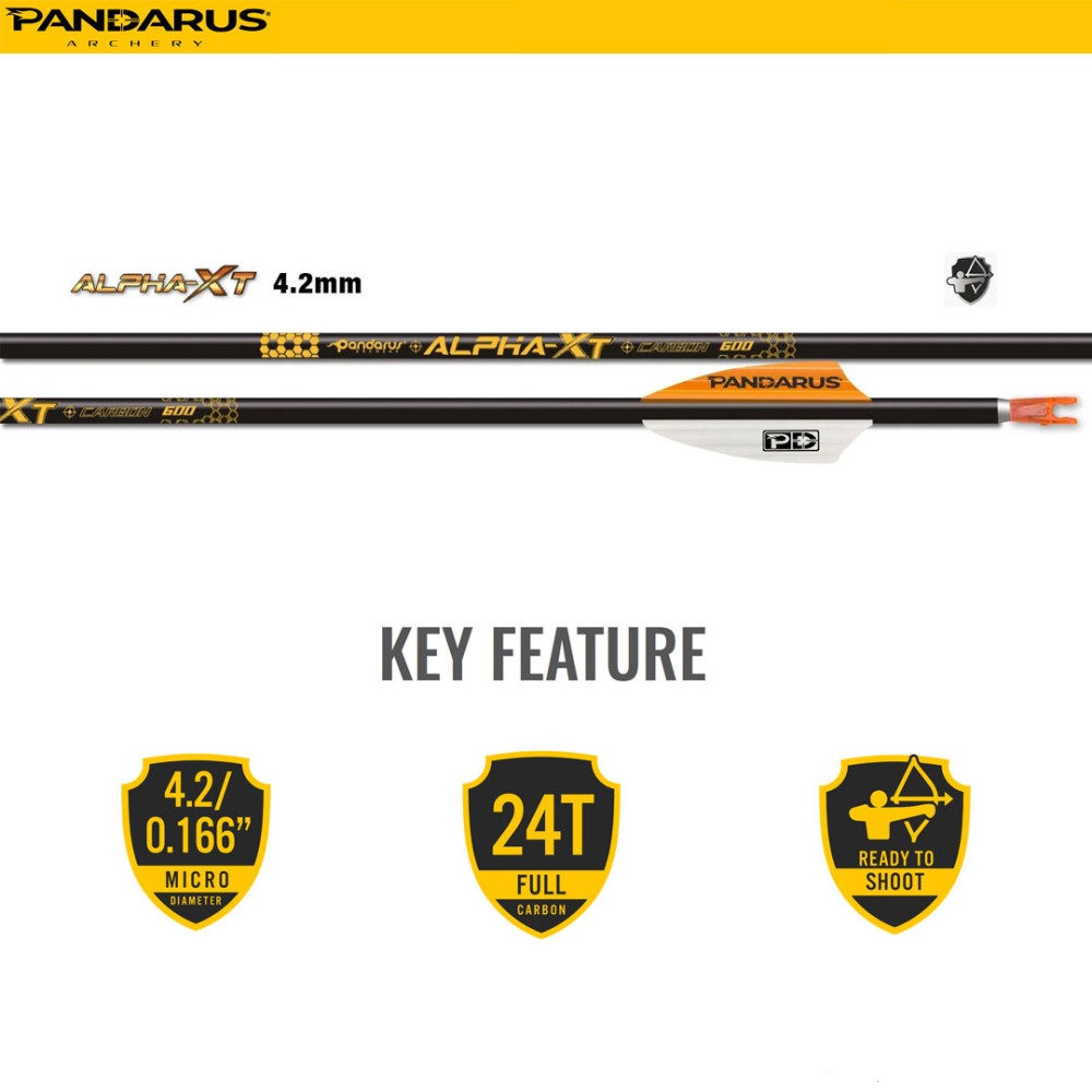 PANDARUS ARCHERY ALPHA XT ARROWS 4.2MM